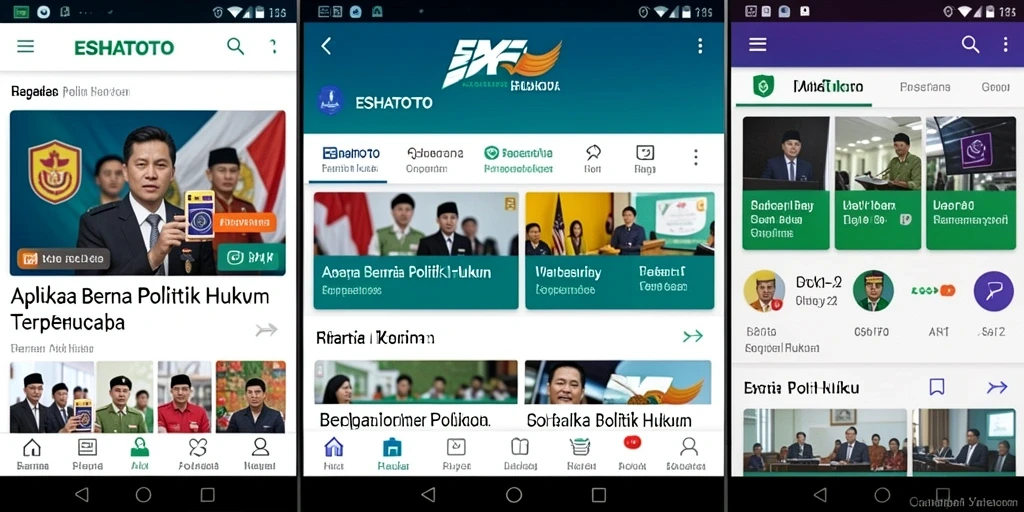 Tampilan antarmuka ESHATOTO yang informatif dan mudah digunakan.